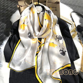 Elegant Silk Winter Scarf - Premium Lightweight Design